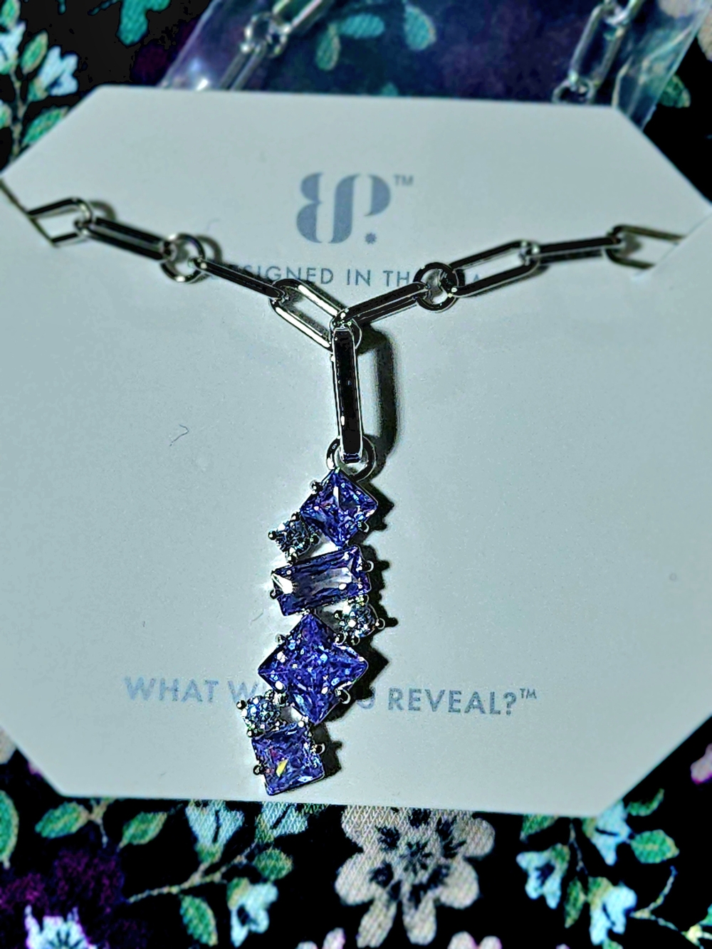 Lavender Topaz Cubic Zirconia Necklace